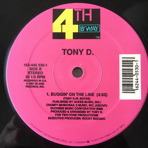 Tony D : Check The Elevation (12")