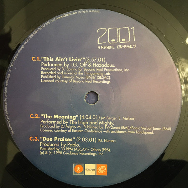 Various : 2001: A Rhyme Odyssey (3xLP, Comp)