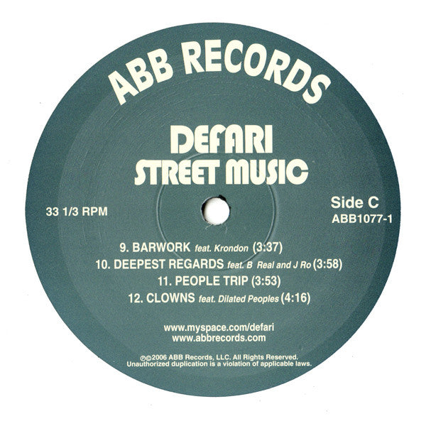 Defari : Street Music (2xLP, Album)
