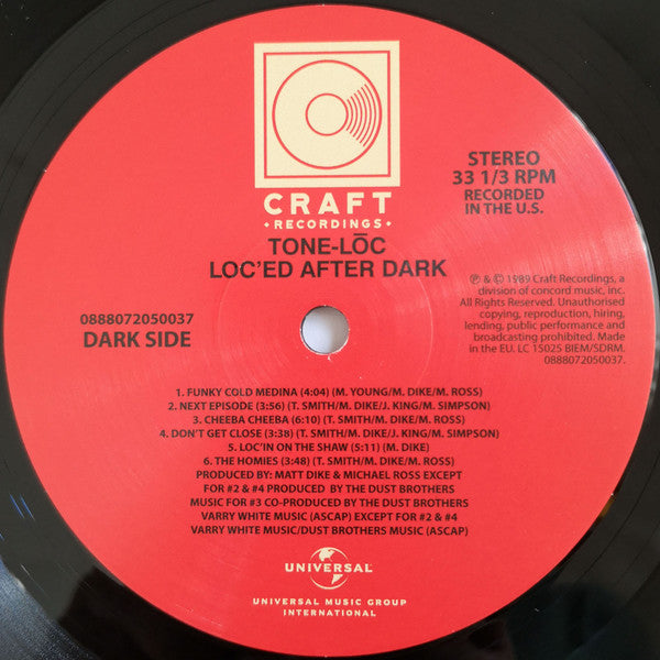 Tone Loc : Loc'ed After Dark (LP, Album, RE)