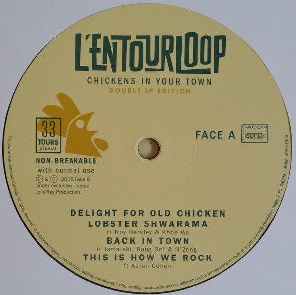 L'entourLoOp : Chickens In Your Town (2xLP, Album, RE)