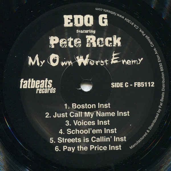 Ed O.G Featuring Pete Rock : My Own Worst Enemy (2xLP, Dlx, Ltd, RE, Gat)