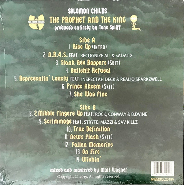 Solomon Childs : The Prophet And The King (LP, Album, Ltd, Gol)