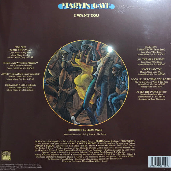 Marvin Gaye : I Want You (LP, Album, Ltd, RE, Whi)