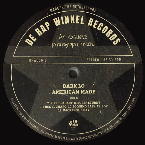 Dark Lo : American Made (LP, Album, Ltd, Num)