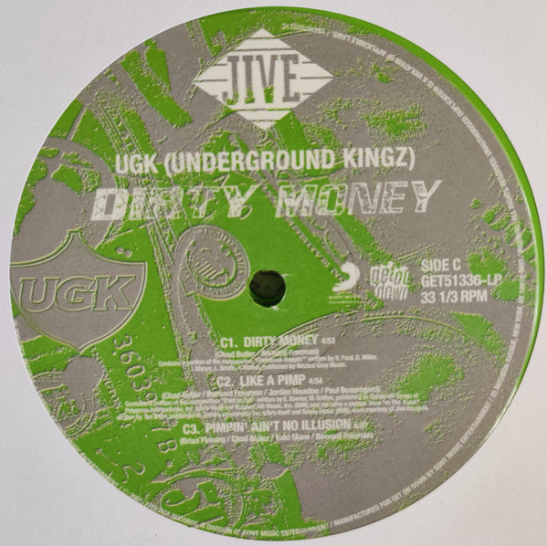 UGK : Dirty Money (2xLP, Album, RE, Gre)