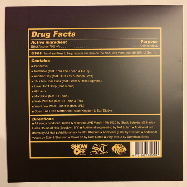 Statik Selektah & Termanology, 1982 (3) : 1982: The Quarantine (LP, Album, Ltd, Num)