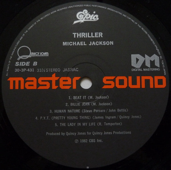 Michael Jackson : Thriller (LP, Album, RE, Sli)
