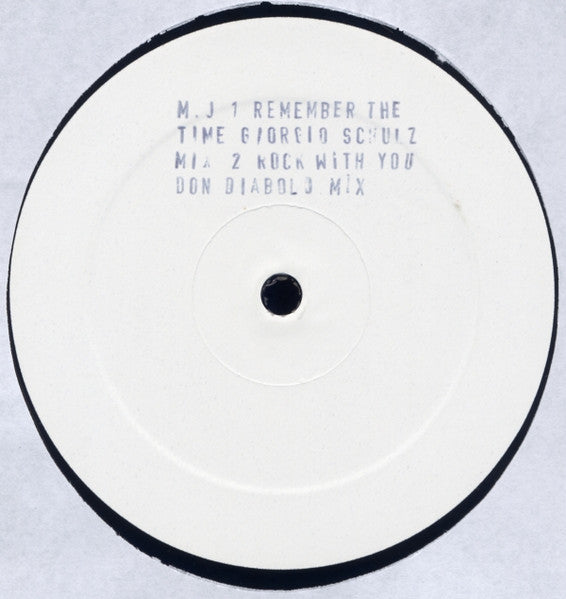 Michael Jackson : Remember The Time / Rock With You (Remixes) (12", S/Sided, Unofficial, W/Lbl)