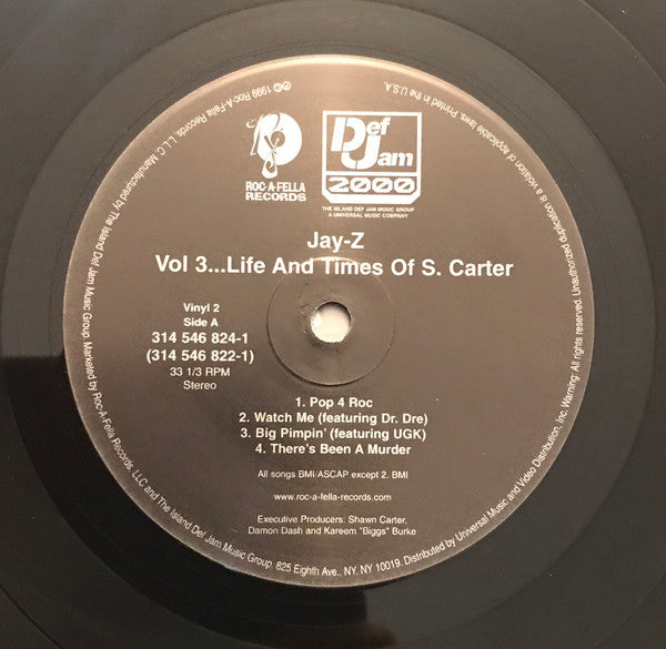 Jay-Z : Vol. 3... Life And Times Of S. Carter (2xLP, Album)