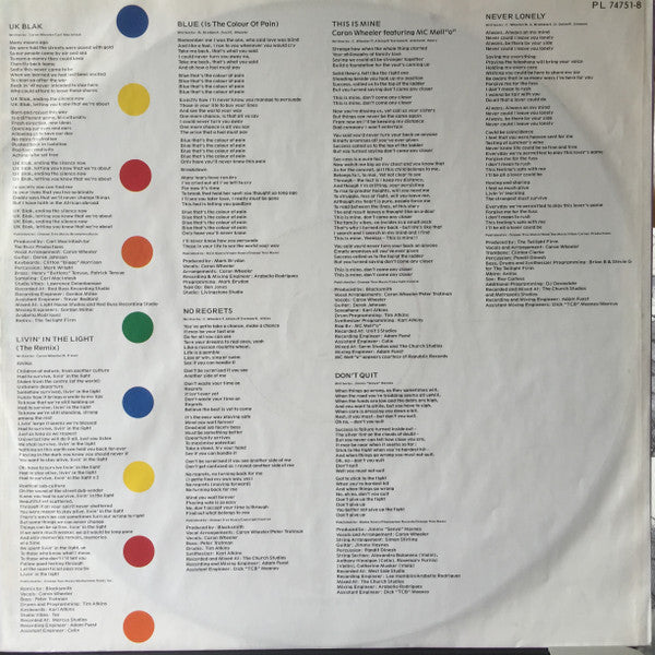 Caron Wheeler : UK Blak (LP, Album)