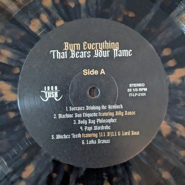Vinnie Paz : Burn Everything That Bears Your Name (2xLP, Album, Bla)