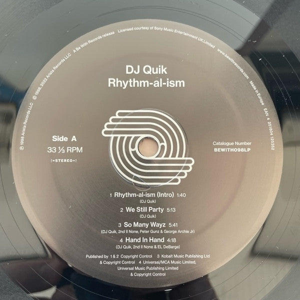 DJ Quik : Rhythm-Al-Ism (Over 70 Minutes Of Commercial-Free Music) (2xLP, Album, RE)