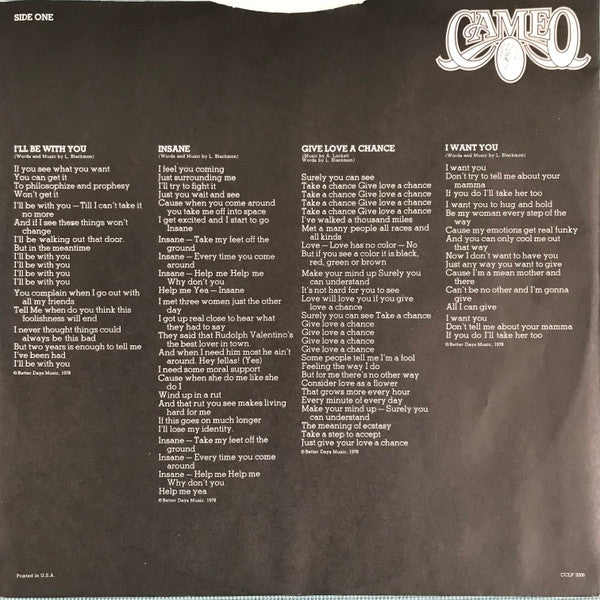 Cameo : Ugly Ego (LP, Album, Kee)