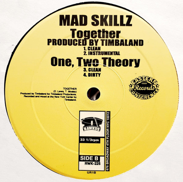 Mad Skillz : Ghost Writer / 1, 2 Theory (12", Promo)