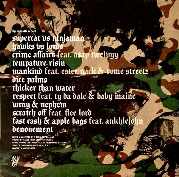 V Don & Sauce Heist : The Minatti Report (LP, Album, Ltd)