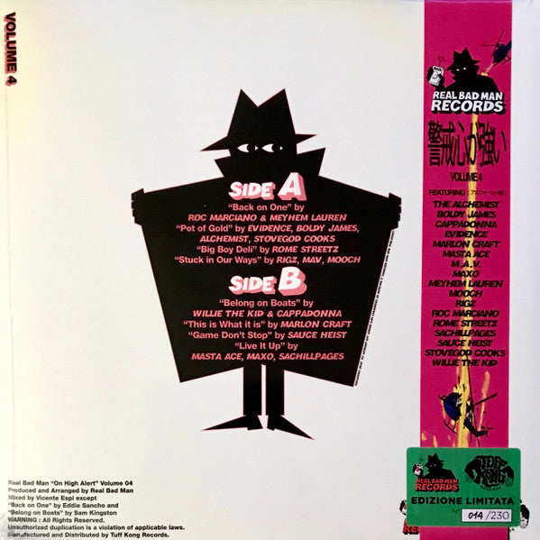 Real Bad Man : On High Alert Volume 4 (12", Album, Ltd, Num, Spl)