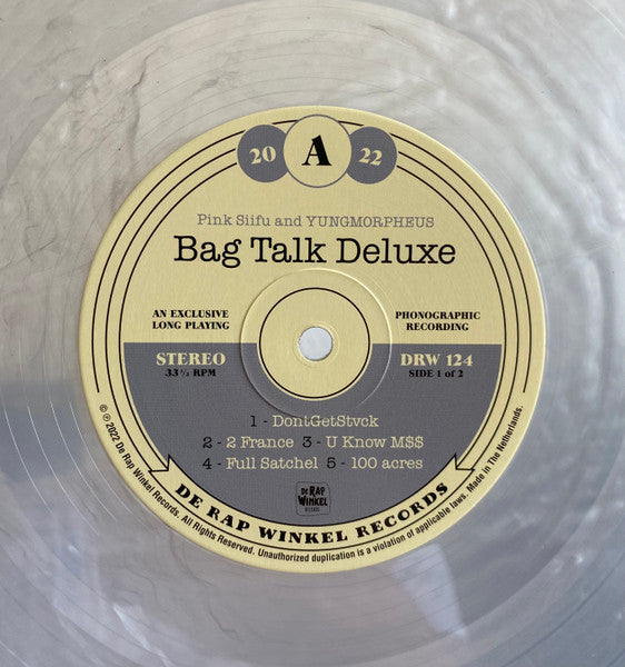 Pink Siifu & Yungmorpheus : Bag Talk Deluxe (LP, Album, Ltd, Num, Sil)
