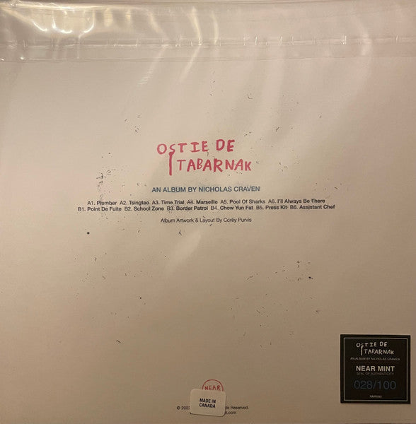 Nicholas Craven : Ostie De Tabarnak (LP, Album)