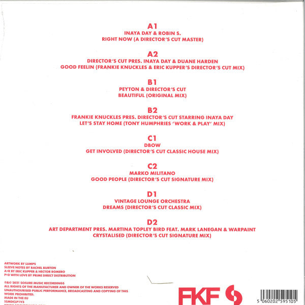 Frankie Knuckles & Eric Kupper / Director's Cut (3) : The Director’s Cut Collection (Volume Three) (2x12", Comp, RE, Whi)