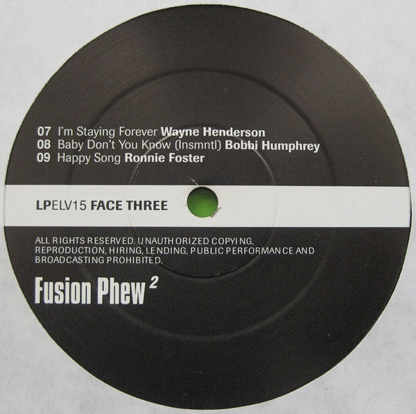 Various : Fusion Phew 2 (2xLP, Comp)