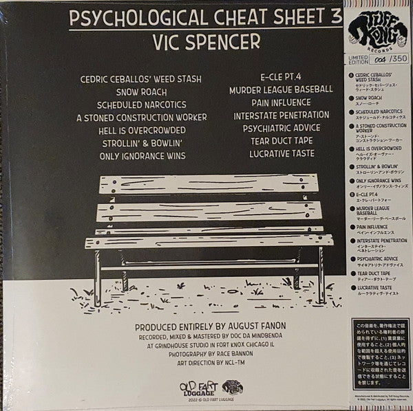 Vic Spencer : Psychological Cheat Sheet 3 (LP, Album, Num, OBI)
