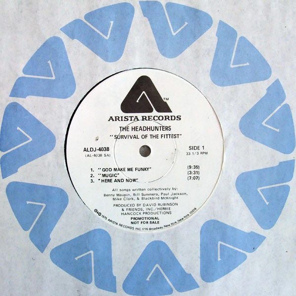 The Headhunters : Survival Of The Fittest (LP, Album, Promo)