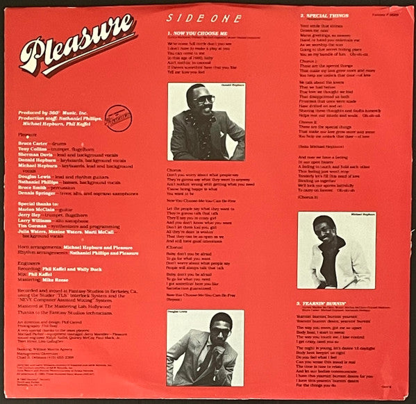 Pleasure (4) : Special Things (LP, Album, Ter)