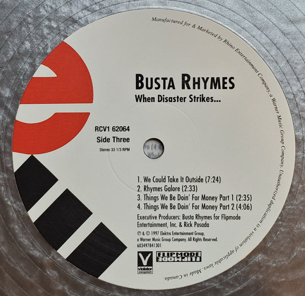 Busta Rhymes : When Disaster Strikes... (2xLP, Album, Ltd, RE, Sil)