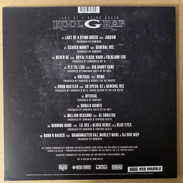 Kool G Rap : Last Of A Dying Breed (LP, Ltd, Red)