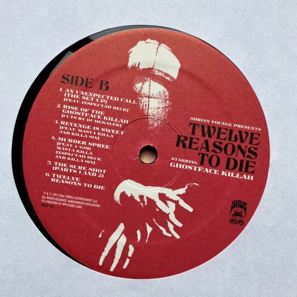 Ghostface Killah And Adrian Younge : Twelve Reasons To Die (LP, Album)
