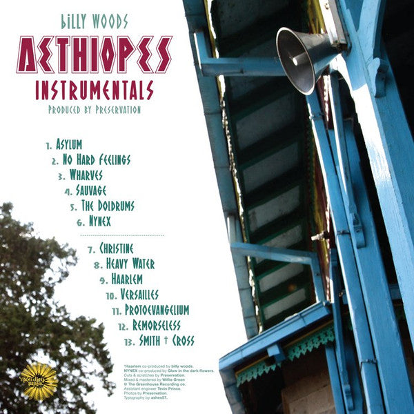 Billy Woods : Aethiopes Instrumentals (LP, Album, Ltd, 180)