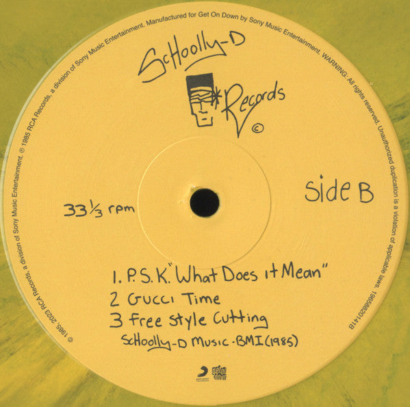 Schoolly D : Schoolly-D (LP, Album, RSD, Ltd, RE, Yel)