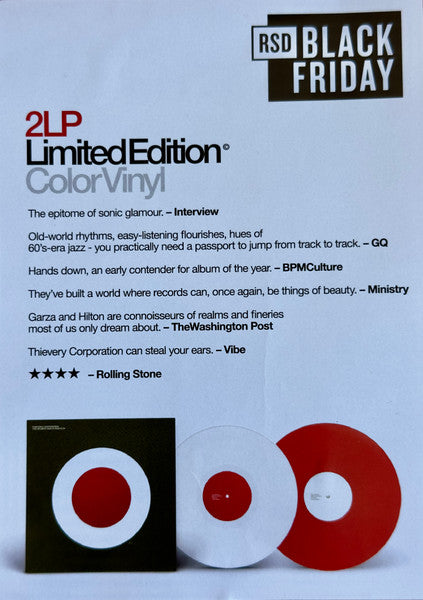 Thievery Corporation : The Richest Man In Babylon (LP, Whi + LP, Red + Album, RSD, Ltd, RE)