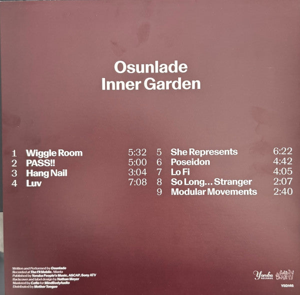 Osunlade : Inner Garden (LP, Album)