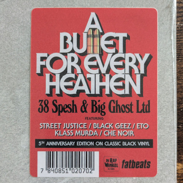 38 Spesh & Big Ghost Ltd : A Bullet For Every Heathen (LP, Album, Ltd, RE)