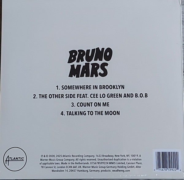 Bruno Mars : It's Better If You Don't Understand (10", EP, RSD, RE)