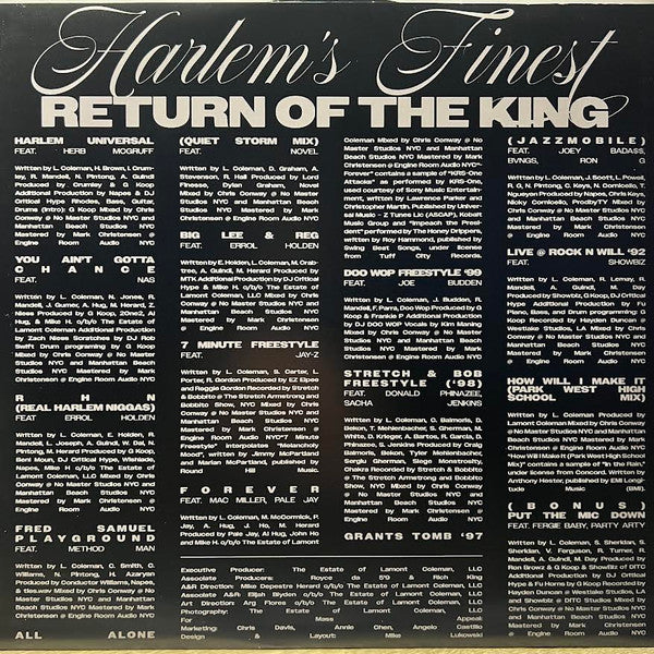 Big L : Harlem's Finest: Return Of The King (LP, Album)
