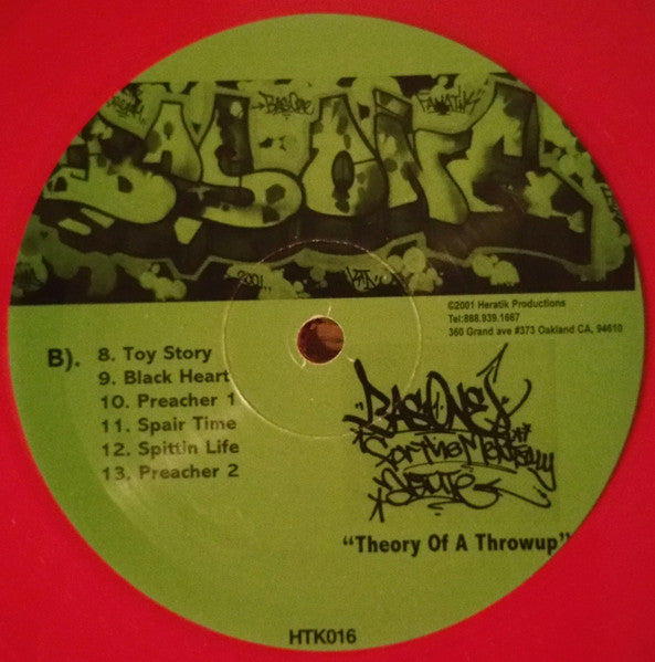 Bas-1 : For The Mentally Astute "Theory Of A Throw-Up" (LP, Red + LP, Yel + LP, Gre + Album)