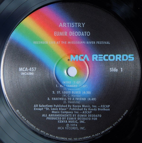 Eumir Deodato : Artistry (LP, Album, Pin)