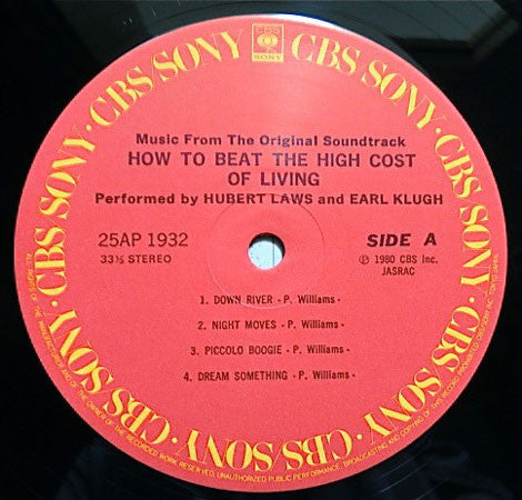 Hubert Laws And Earl Klugh : How To Beat The High Cost Of Living (Music From The Original Soundtrack) (LP, Album)