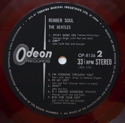 The Beatles : Rubber Soul (LP, Album, RE, Red)