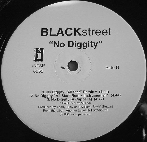 BLACKstreet : No Diggity (The Remixes) (12", Promo)