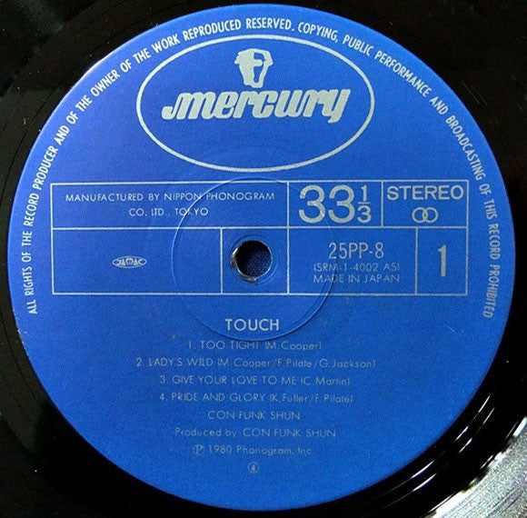 Con Funk Shun : Touch (LP, Album)