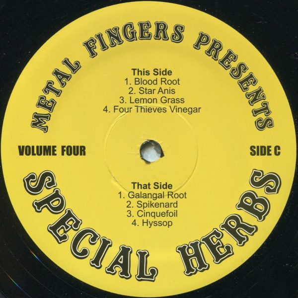 Metal Fingers : Special Herbs Volume 3 & 4 (2xLP, M/Print, RE + 7", Ltd + S/Edition)