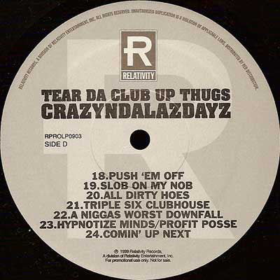 Tear Da Club Up Thugs : CrazyNDaLazDayz (2xLP, Album, Promo)