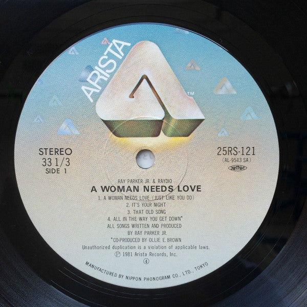 Raydio : A Woman Needs Love (LP, Album)