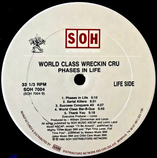 World Class Wreckin' Cru : Phases In Life (LP, Album)