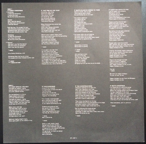 The Whispers : Happy Holidays To You (LP, Album)