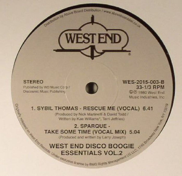 Various : West End Disco Boogie Essentials Vol. 2 (12")